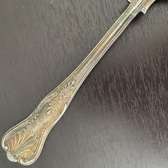 Sheffield England EPNS A1 Kings Pattern Silver Plated Round Fruit Serving Spoon - Picture 3 of 10